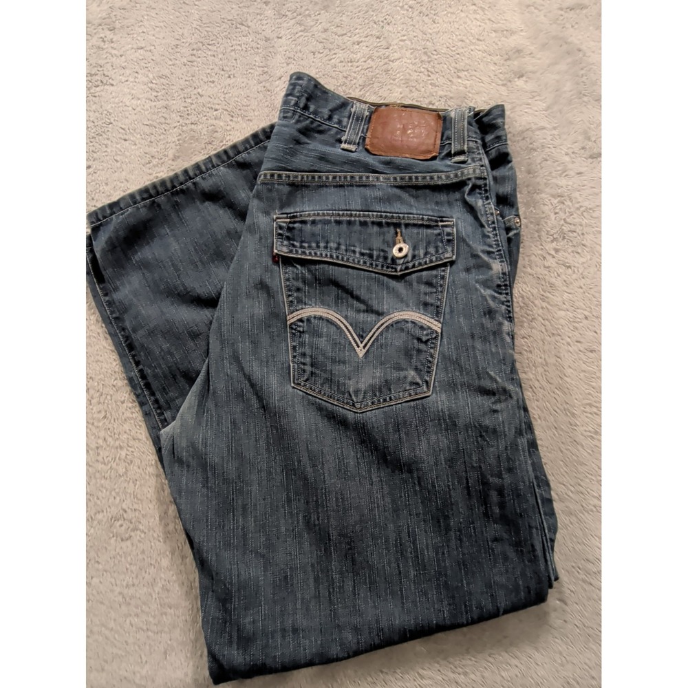 Levi's 569 Men's Loose Straight Denim Blue Jeans sz 38x30